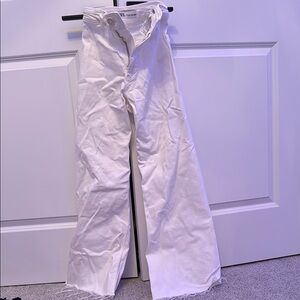 Zara White Straight Leg Pants
